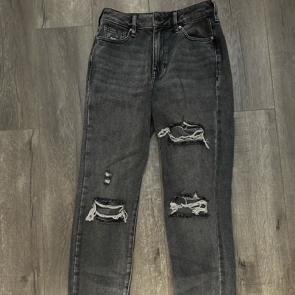Pacsun Black Ripped Mom Jeans